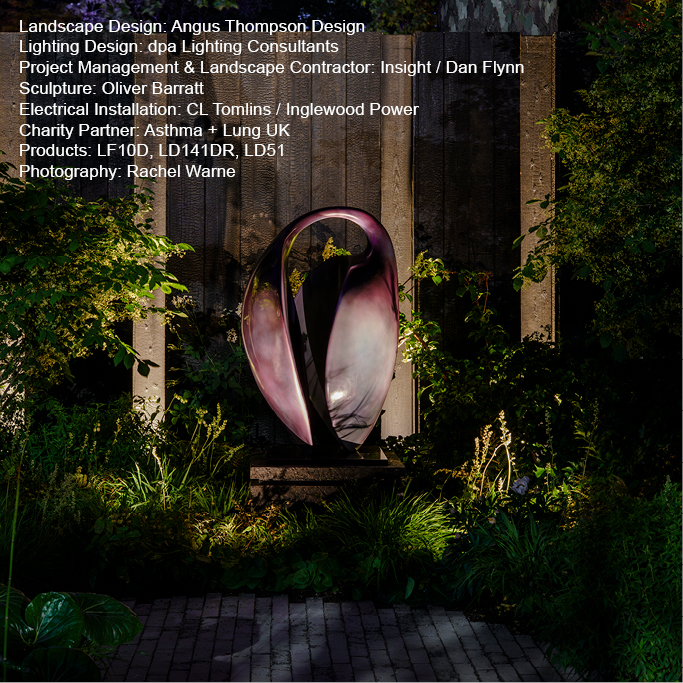 Asthma + Lung UK Breathing Space Garden   RHS Chelsea Flower Show 2026  Lightgraphix Creative Lighting Solutions